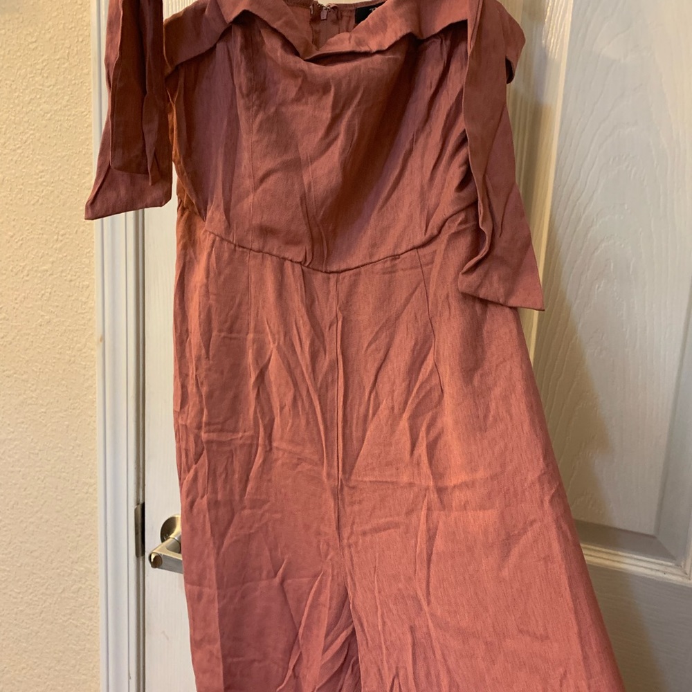Francesca’s Tie Shoulder Jumpsuit - Picture 3 of 9
